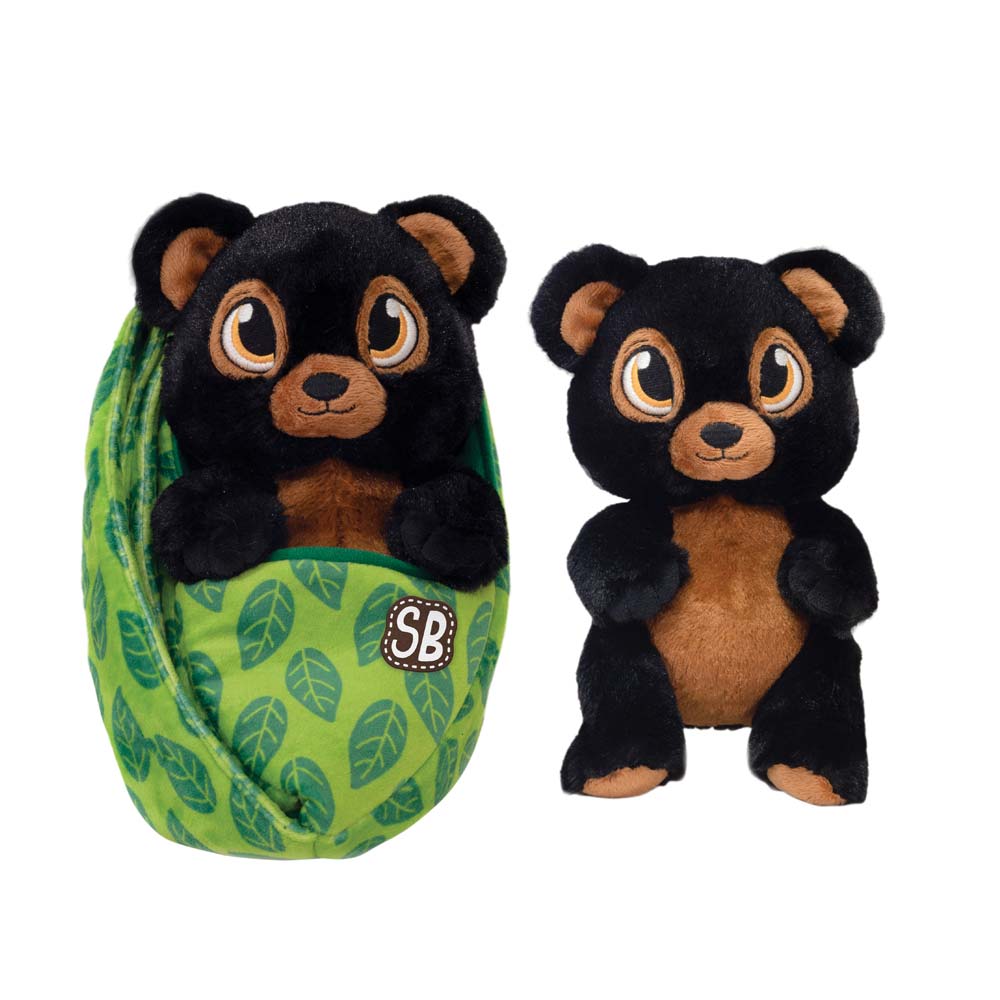 Swaddle Babies 9.5IN Cuddle Black Bear
