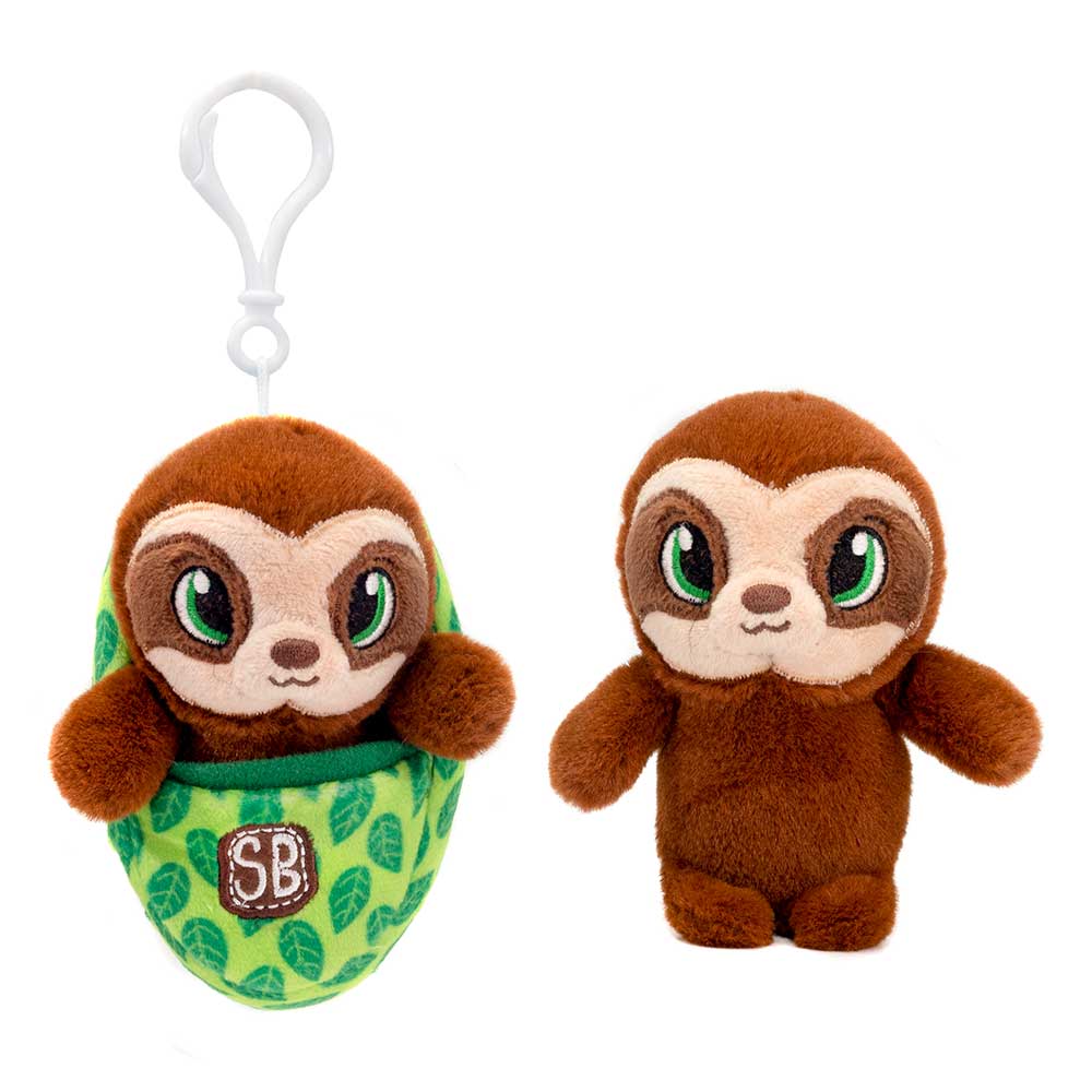 Pocket Swaddles SWADDLE BABIES KC - 4.5IN SLOTH KEYCLIP