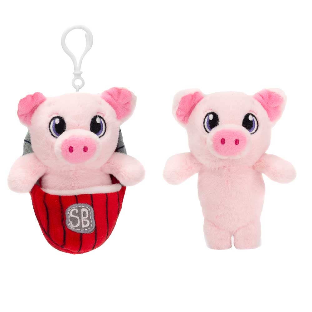 Pocket Swaddles SWADDLE BABIES KC - 4.5IN PIG KEYCLIP