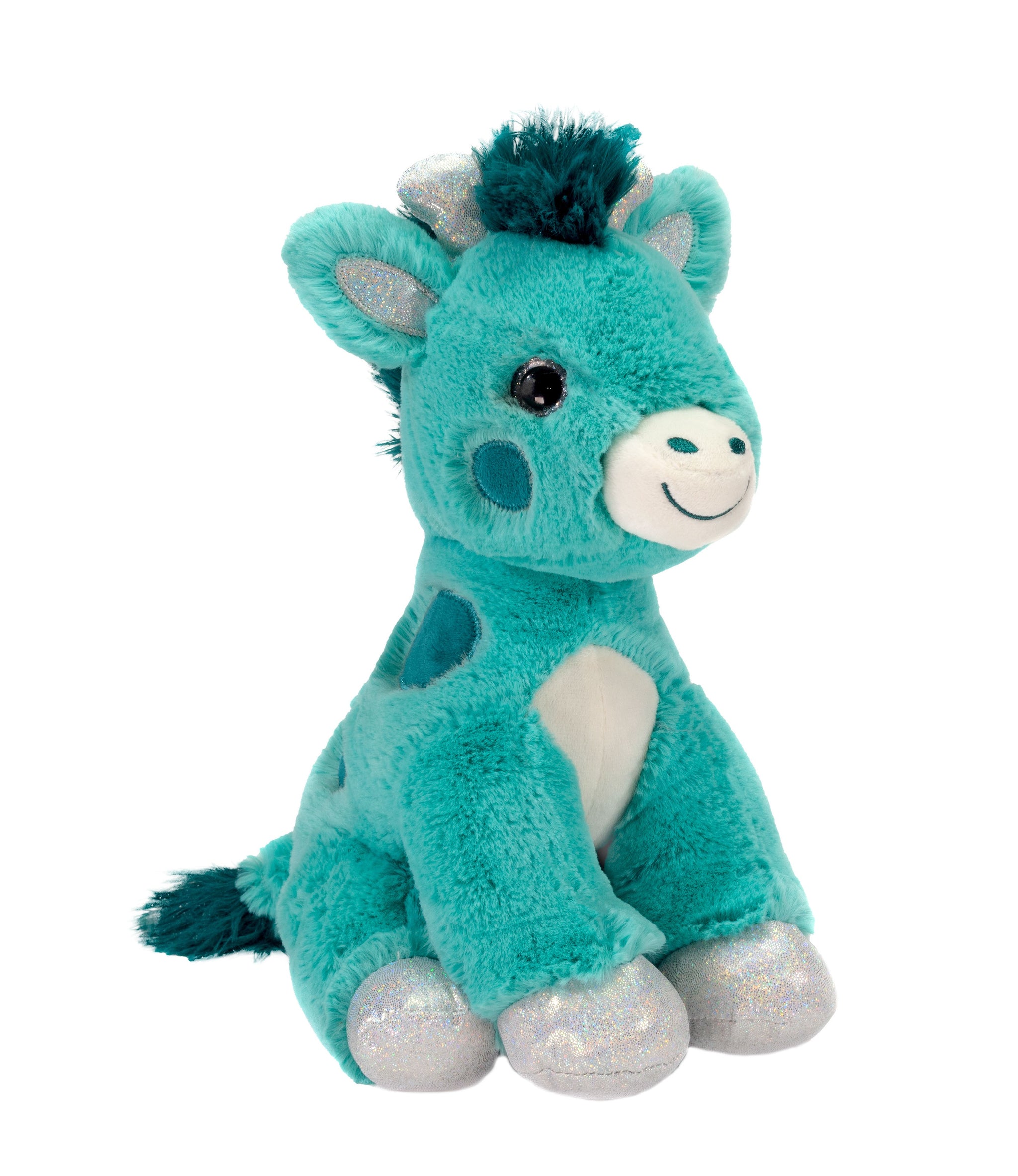 COTTON CANDY CUTIES - 10.5IN GIRAFFES PINK OR TURQUOISE - Fiesta Toy