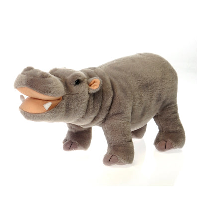 14IN STANDING PLUSH HIPPO HIPPOPOTAMUS (IN GRAY)