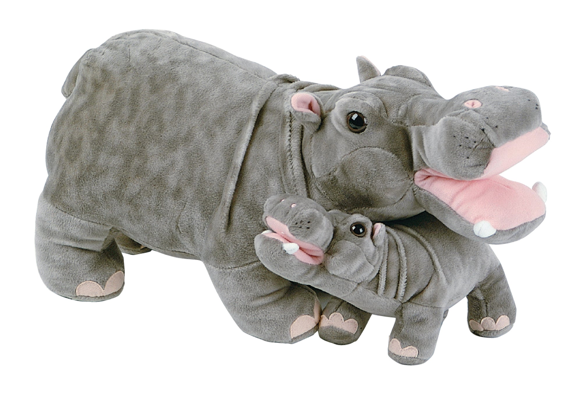 18" Hippo Mom & Baby
