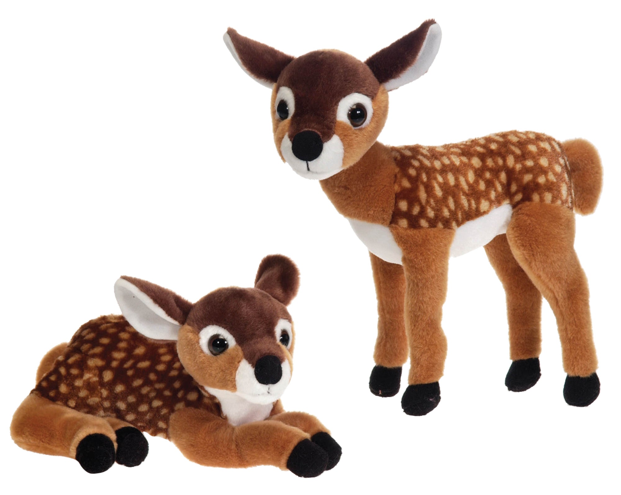 10" Lying and Standing Fawn