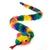 62" Rainbow Crushed Snake