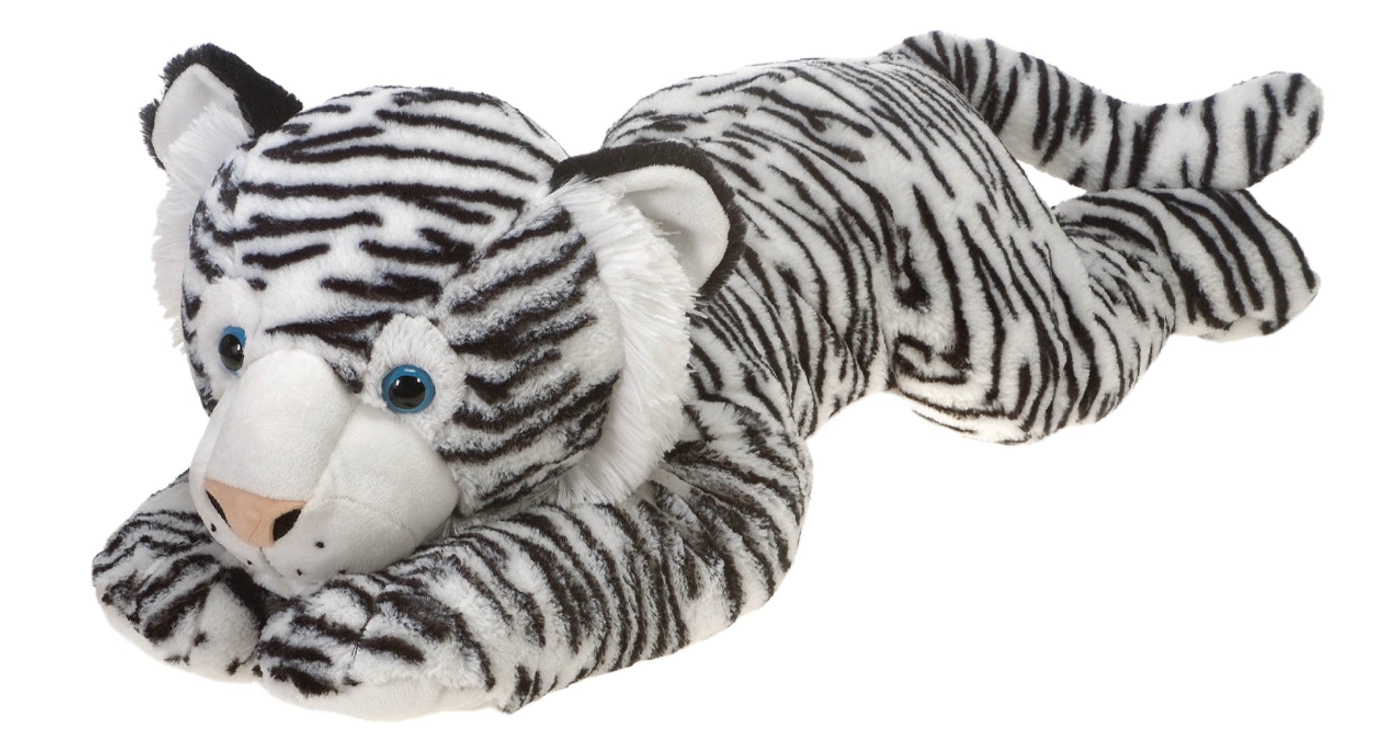 32" Lay Down White Tiger