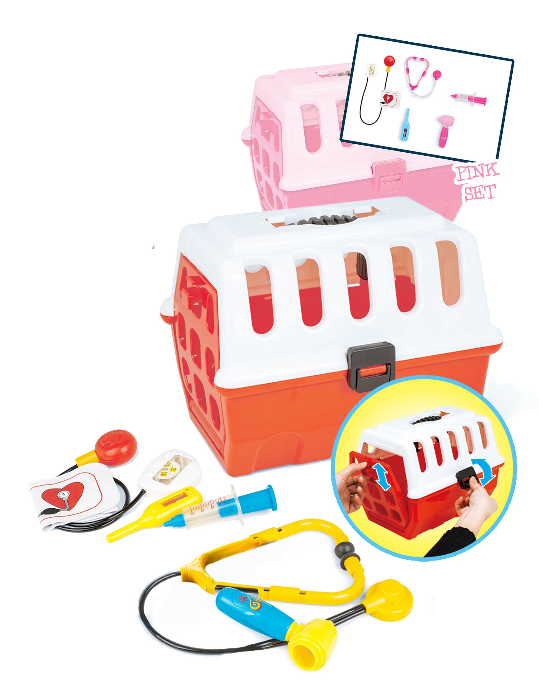 Pet Rescue Kit w/ Accessories-PINK