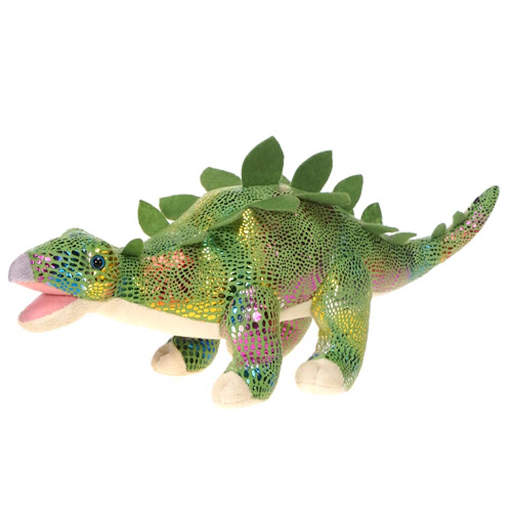 15" Green Glitter Stegosaurus