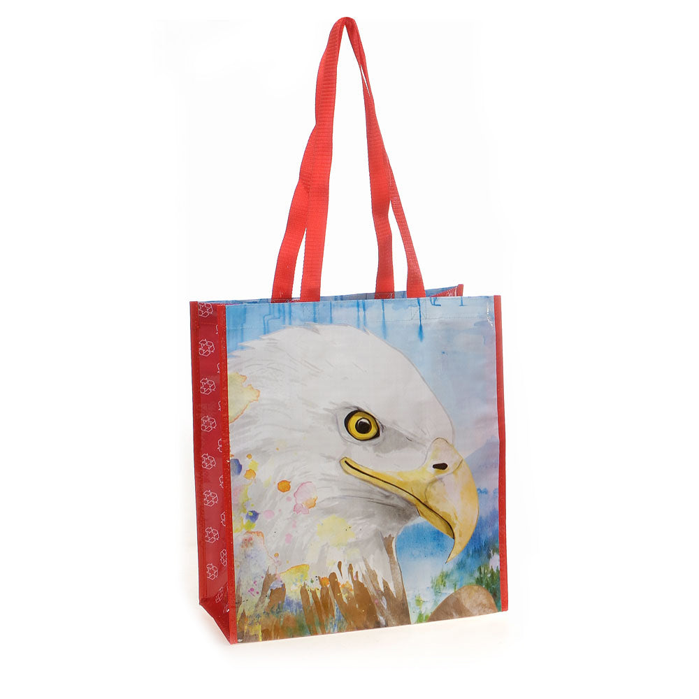 Eagle Recycled Watercolor Tote Bag