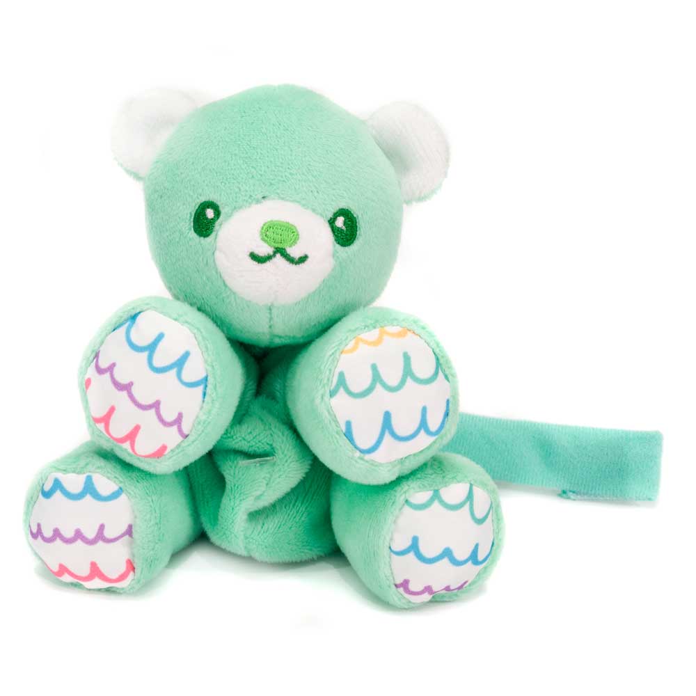 4" FLOPPY BODY PACIFIER HOLDER BEAR