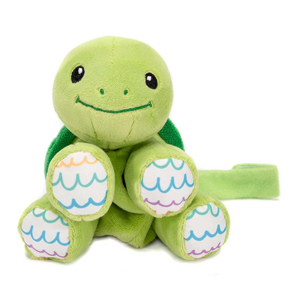 4" FLOPPY BODY PACIFIER HOLDER TURTLE