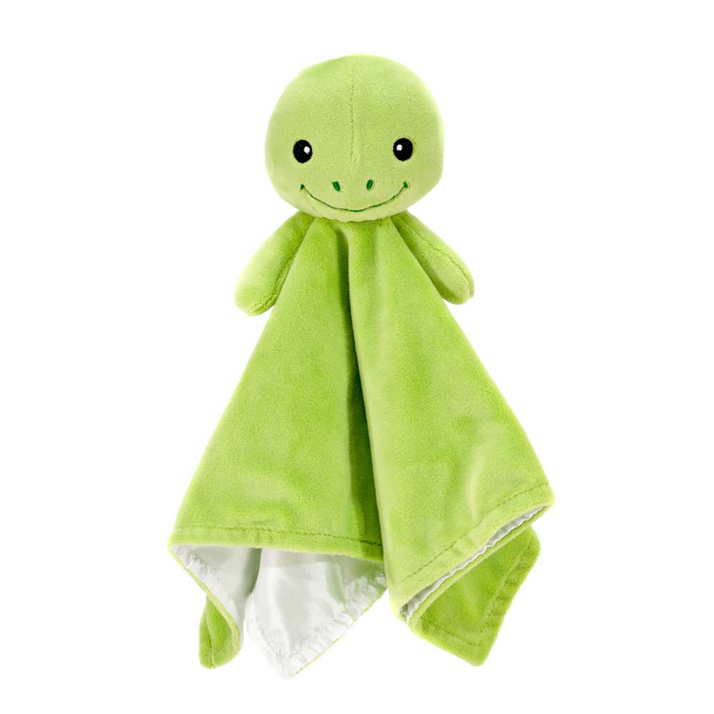 3.25IN X 13.5IN X 13.5IN TURTLE BLANKIE WITH RATTLE Fiesta Toy