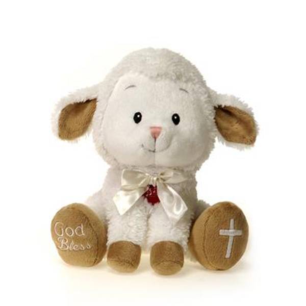8" Lamb with "God Bless"