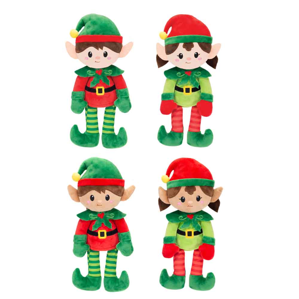 15IN 2 ASST. ELVES - BOYS OR GIRLS IN 2ASST. COLOR EACH